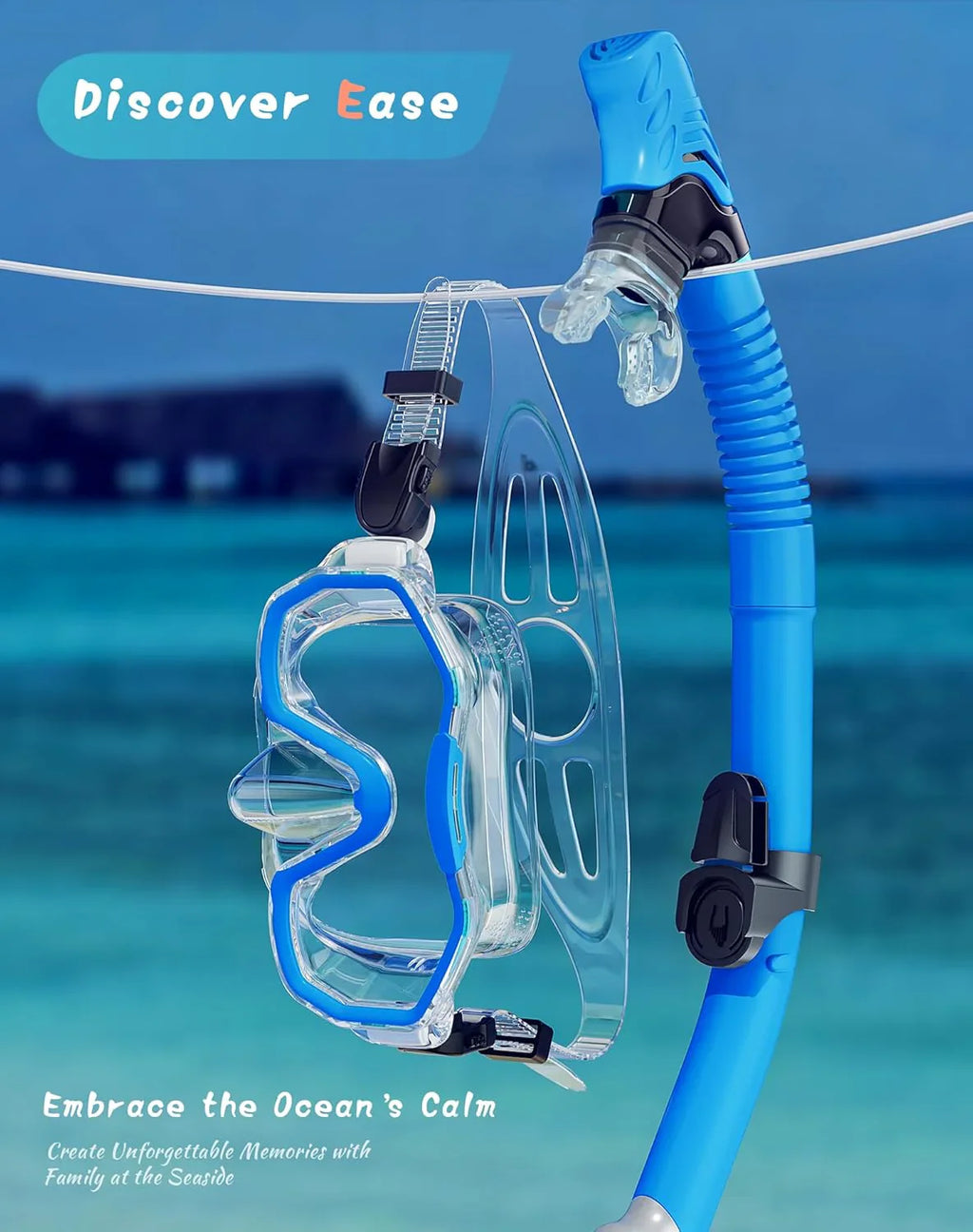 Snorkeling Gear for Adults, Dry-Top Snorkel Set, 180掳Panoramic Wide View Diving Mask Breathing Freely Snorkel Mask for Snorkeling Scuba Diving Swimming Travel