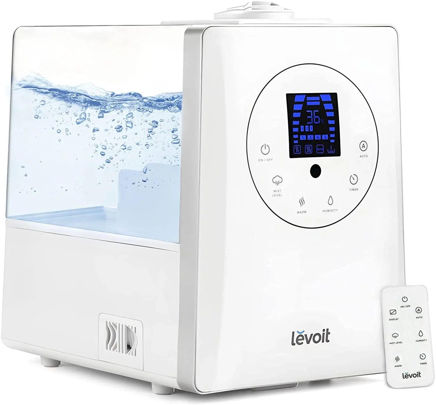 Humidifiers for Bedroom Large Room 6L Warm and Cool Mist for Families Plants with Built-in Humidity Sensor