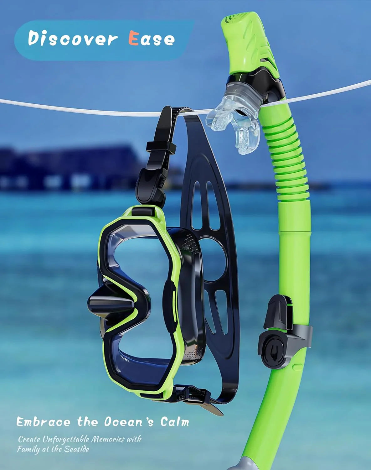Snorkeling Gear for Adults, Dry-Top Snorkel Set, 180掳Panoramic Wide View Diving Mask Breathing Freely Snorkel Mask for Snorkeling Scuba Diving Swimming Travel