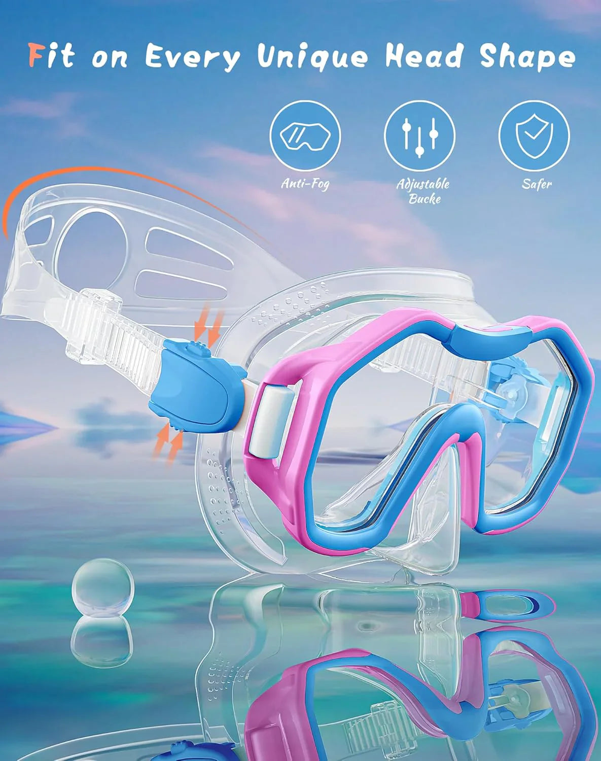 Snorkeling Gear for Adults, Dry-Top Snorkel Set, 180掳Panoramic Wide View Diving Mask Breathing Freely Snorkel Mask for Snorkeling Scuba Diving Swimming Travel