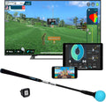 Home Golf Game Simulator: Enjoy Interactive Golf with Motion Sensor & Swing Stick for Indoor & Outdoor Fun �� 38,000+ Courses Worldwide, Compatible with Android, iOS, App & E6 Connect