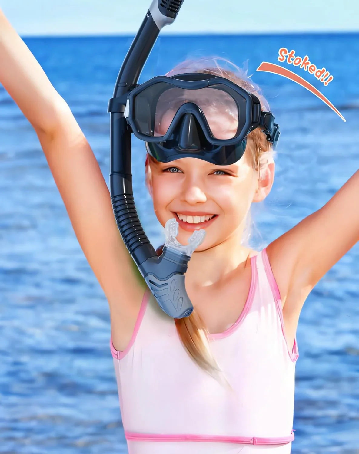 Snorkeling Gear for Adults, Dry-Top Snorkel Set, 180掳Panoramic Wide View Diving Mask Breathing Freely Snorkel Mask for Snorkeling Scuba Diving Swimming Travel