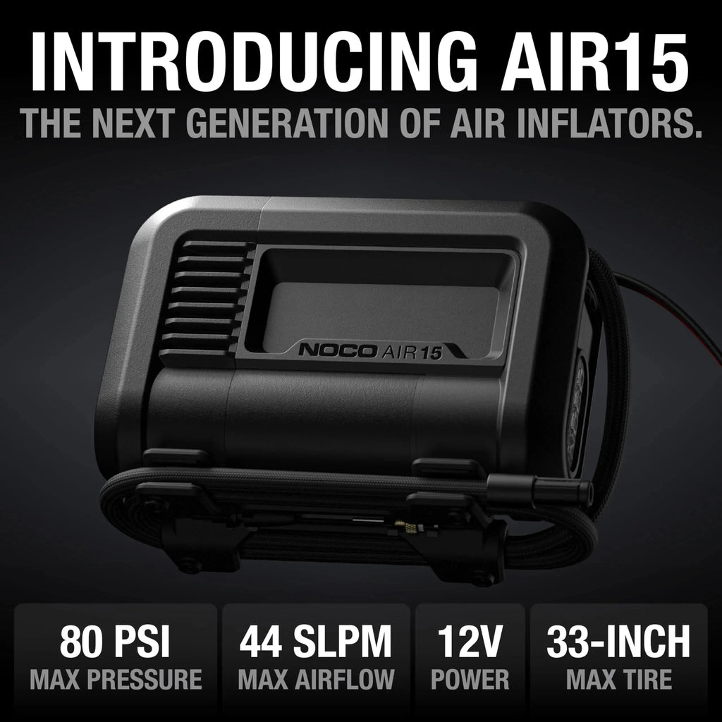 UltraFast 15A Tire Inflator, 12V Portable Air Compressor Pump, Rated at 80 PSI, Inflates Tires from 0-40 PSI in 2.9 Minutes with a Digital Gauge, Smart Pressure and Auto-Shutoff