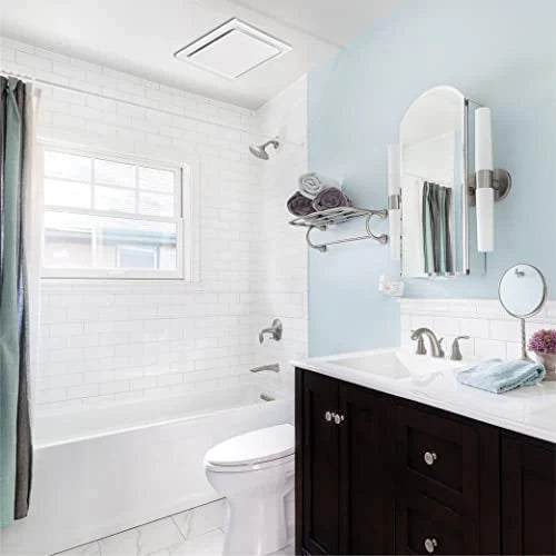 Homewerks 7140-110 Bathroom Fan Ceiling Mount Exhaust Ventilation, 2.5 Sones
