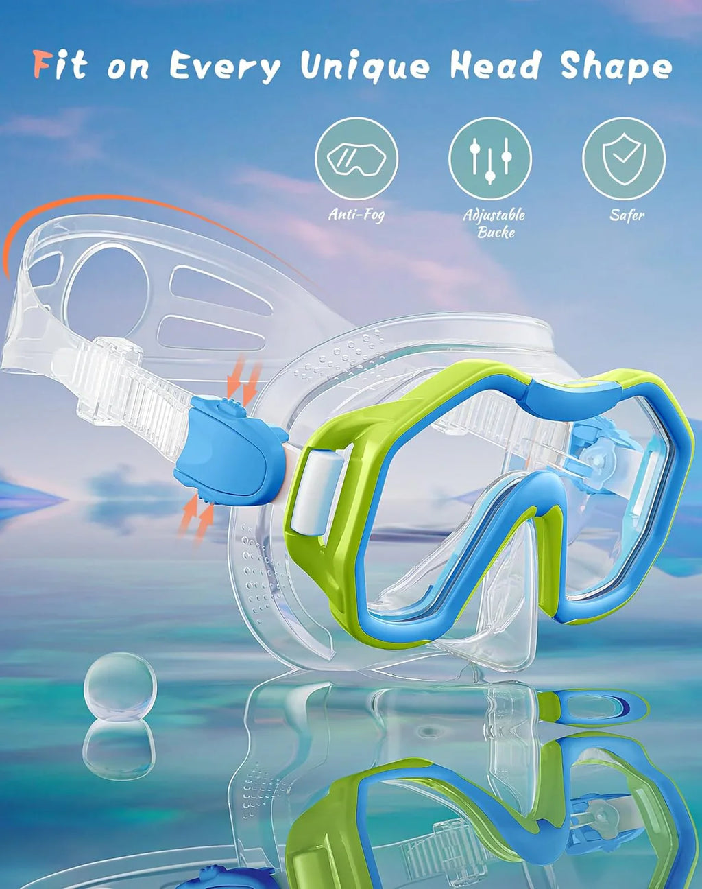 Snorkeling Gear for Adults, Dry-Top Snorkel Set, 180掳Panoramic Wide View Diving Mask Breathing Freely Snorkel Mask for Snorkeling Scuba Diving Swimming Travel