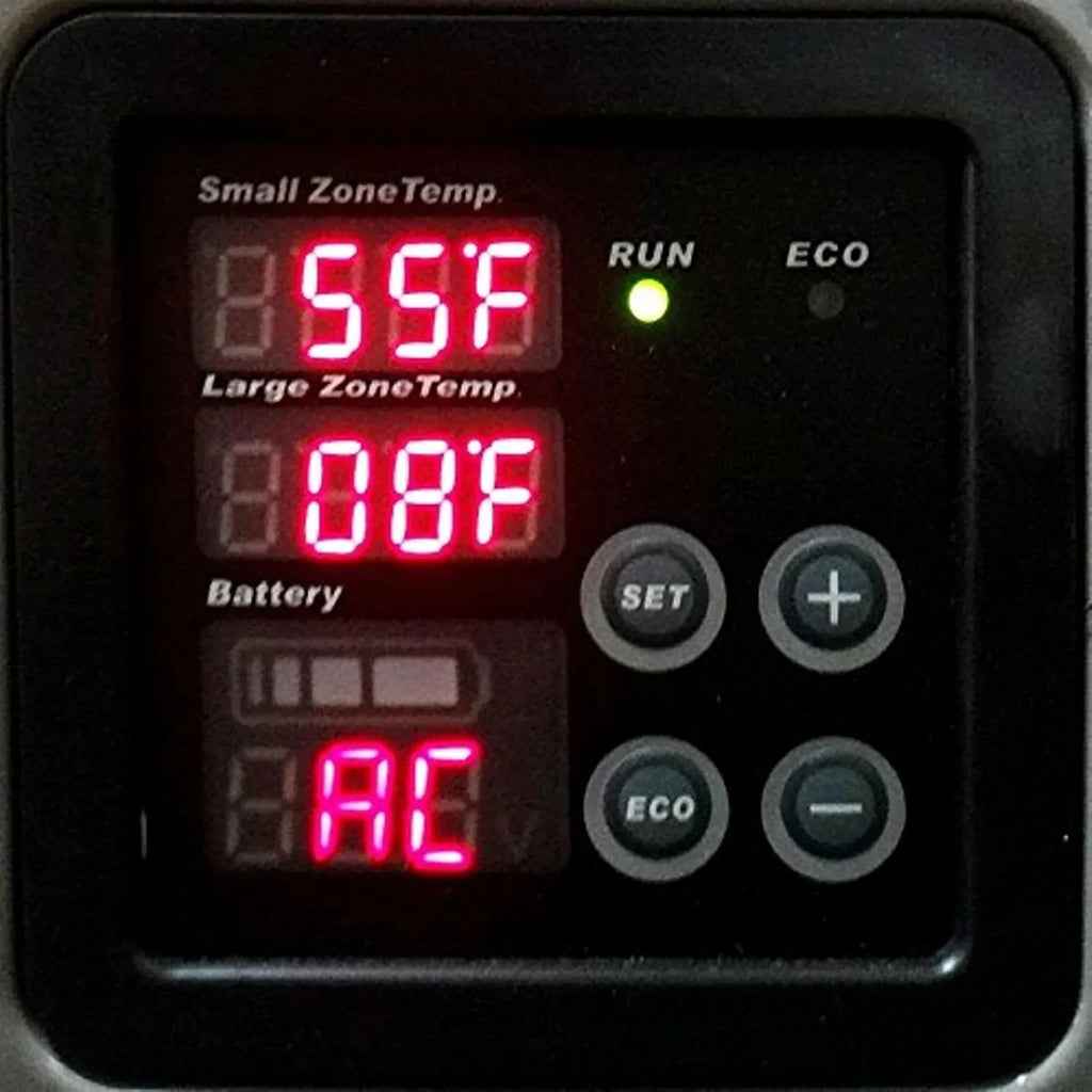 FM-65G 65 Quart Portable Refrigerator and Deep, AC 110V/ DC 12V, Real Chest Freezer for Car, Home, Camping, and RV with-8掳F to 50掳F Temperature Range, Gray, One Size