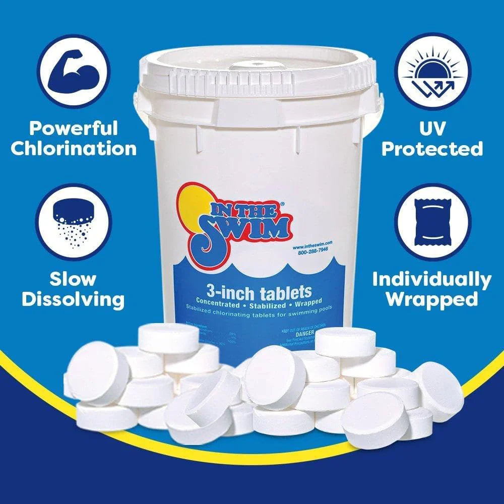 In The Swim Pool Shock 68% Cal-Hypo Granular Sanitizer for Crystal Clear Water Defends Against Bacteria, Algae, and Microorganisms