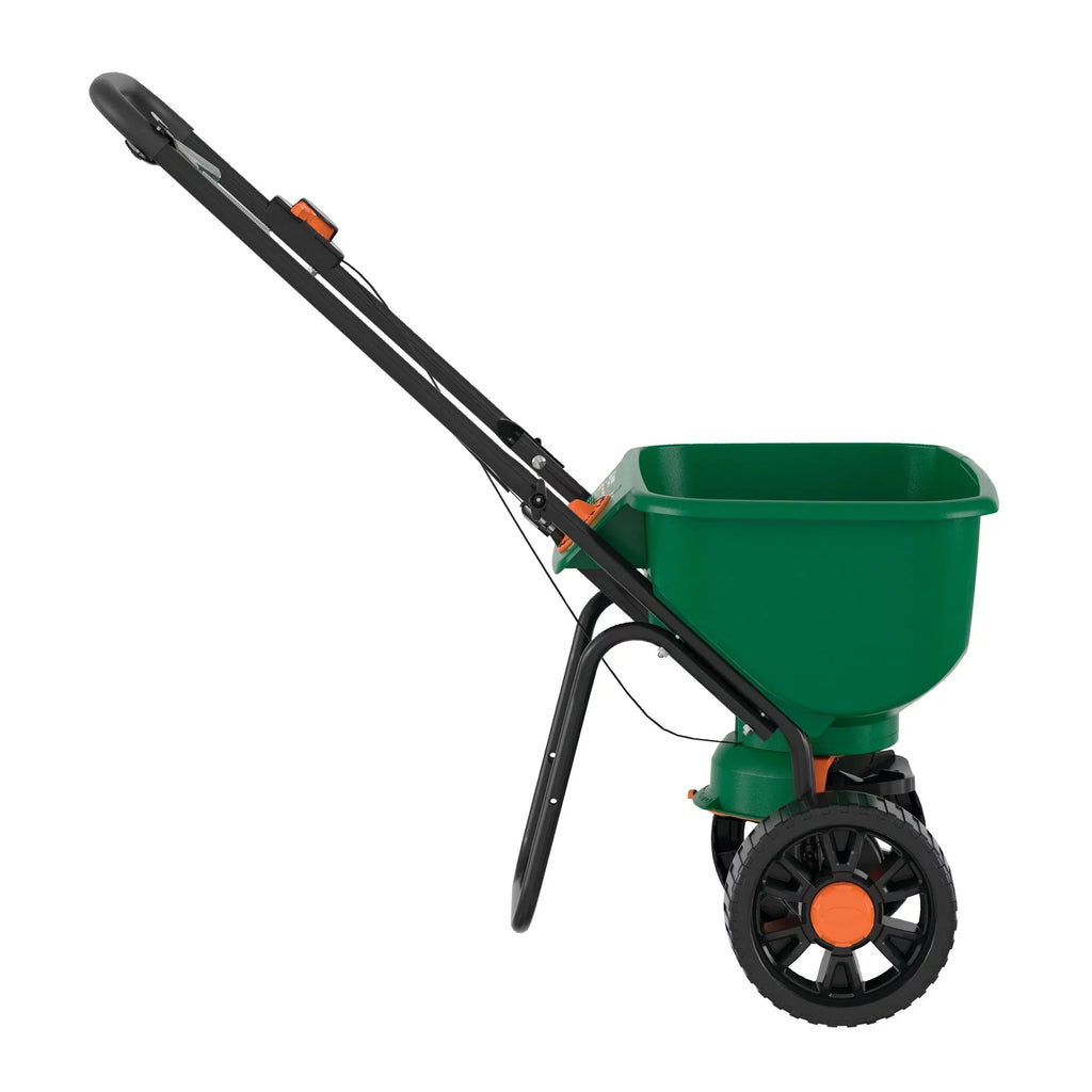 Turf Builder EdgeGuard DLX Broadcast Spreader 15,000 sq. ft.