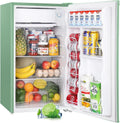 Upstreman 3.2 Cu.Ft Mini Fridge with Freezer – Single Door Compact Refrigerator for Dorm, Bedroom, or Office – Adjustable Thermostat, Black (BR321)