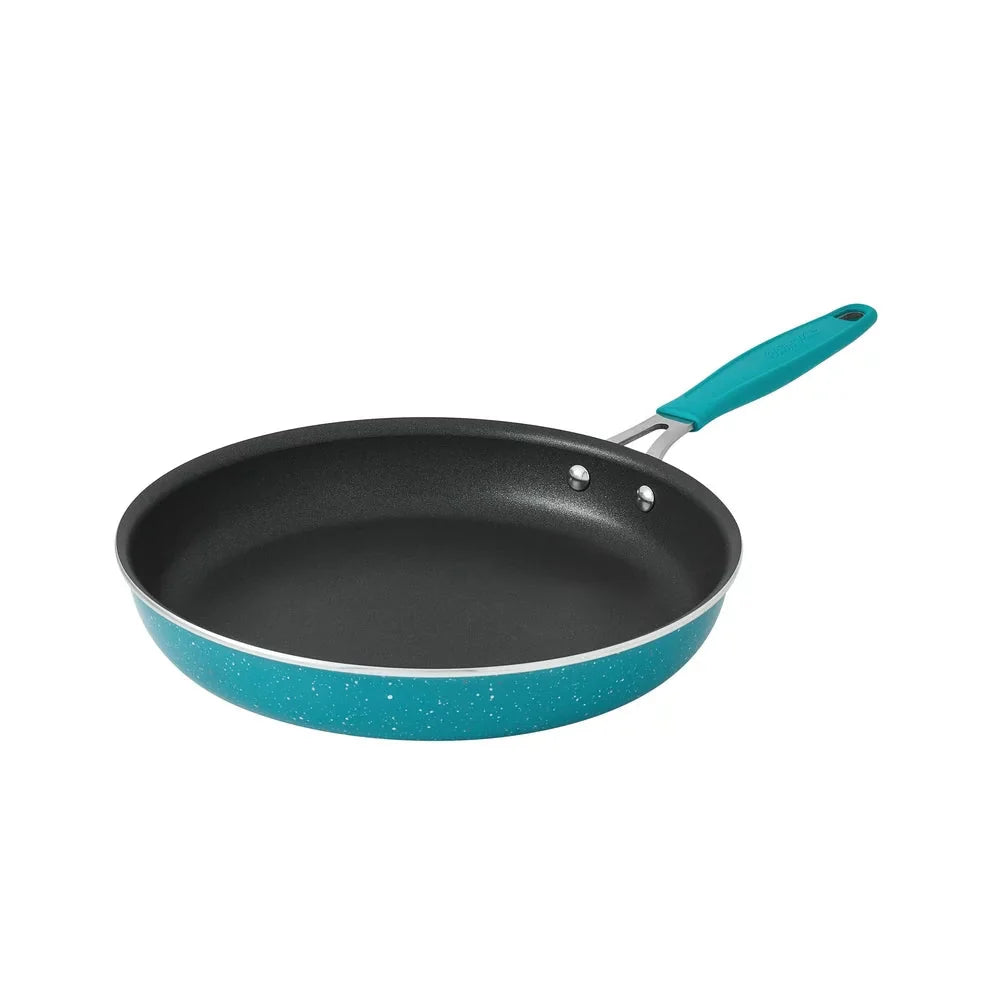 The Pioneer Woman Brilliant Blooms 38-Piece Cookware Set, Teal 锟斤拷 Complete Kitchen Solution with Floral Design