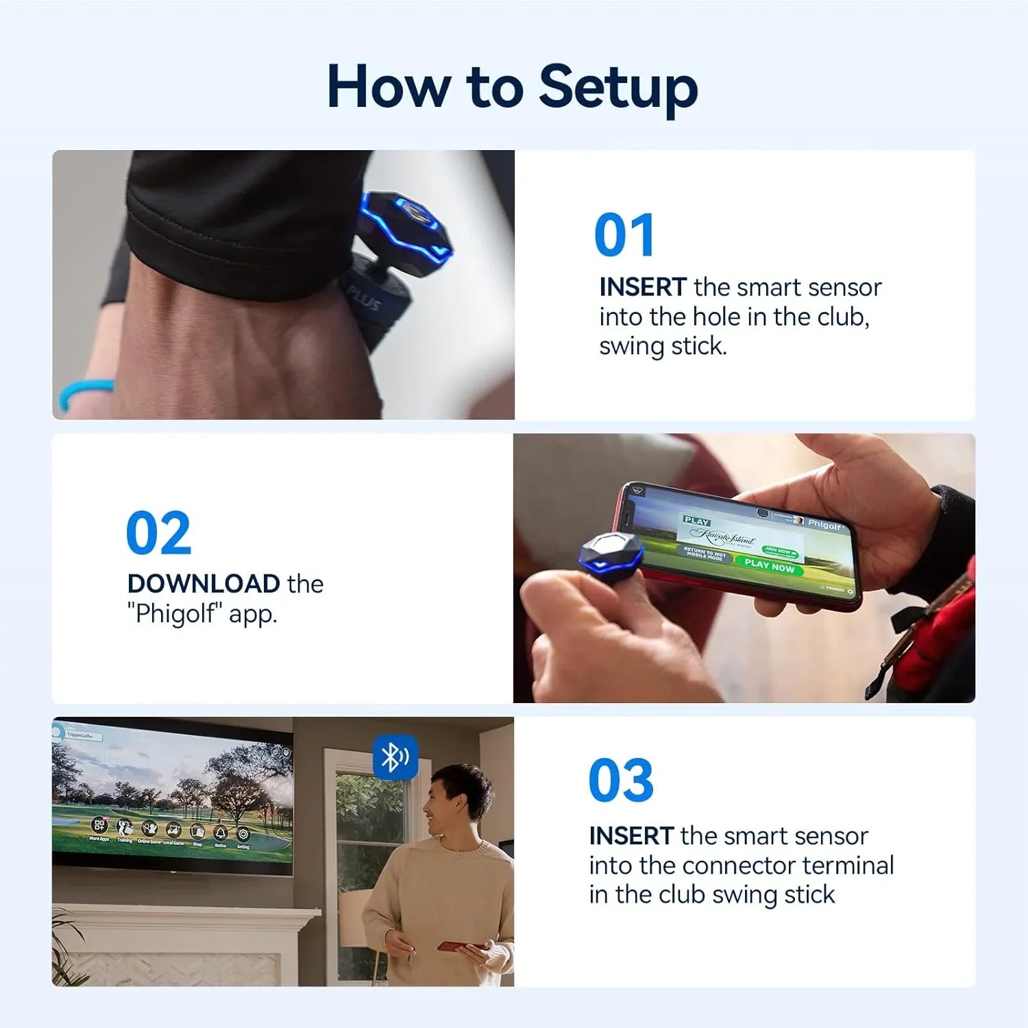 Home Golf Game Simulator: Enjoy Interactive Golf with Motion Sensor & Swing Stick for Indoor & Outdoor Fun �� 38,000+ Courses Worldwide, Compatible with Android, iOS, App & E6 Connect